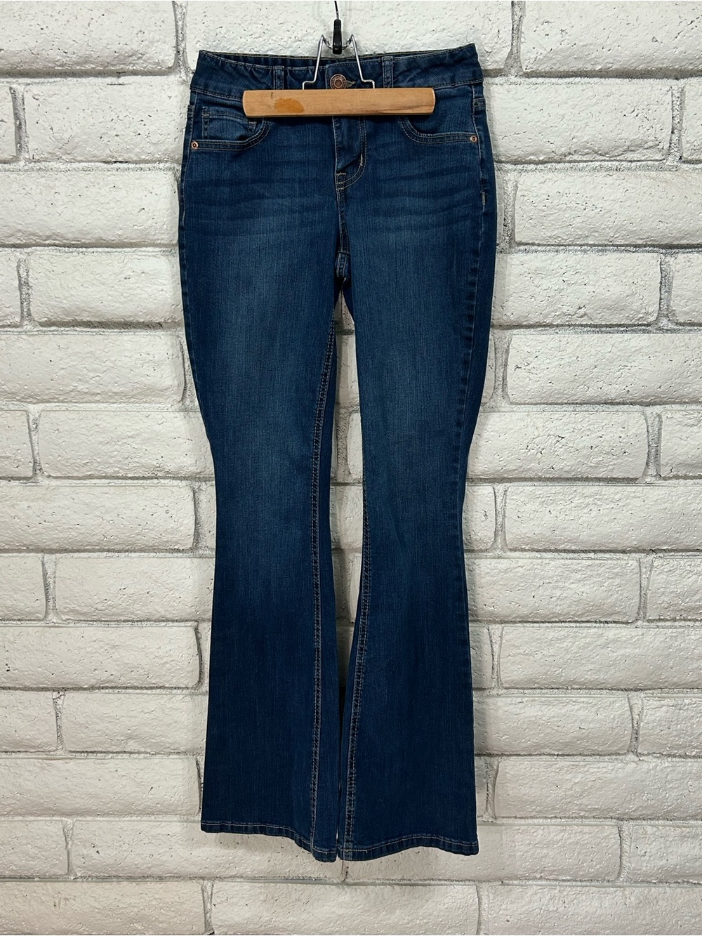 M Jeans by‎ Maurices Classic Mid Rise Flare Jeans Size 0 Dark Wash